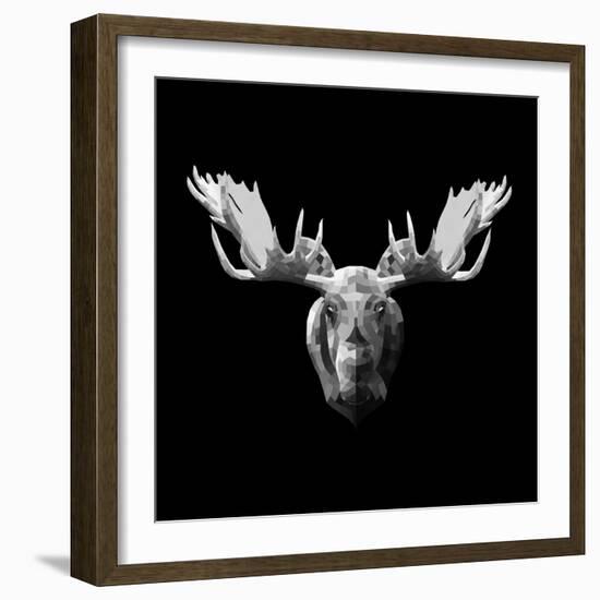 Moose Head-Lisa Kroll-Framed Art Print