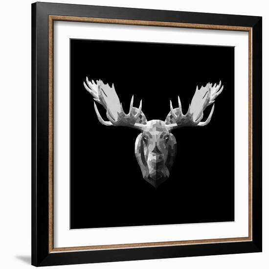 Moose Head-Lisa Kroll-Framed Art Print