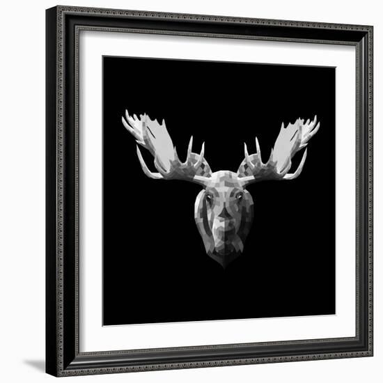 Moose Head-Lisa Kroll-Framed Art Print