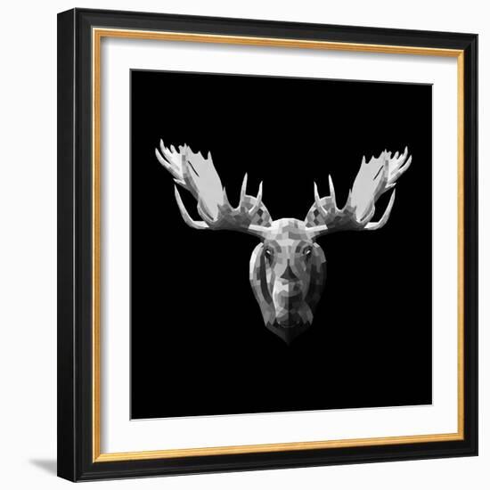 Moose Head-Lisa Kroll-Framed Art Print