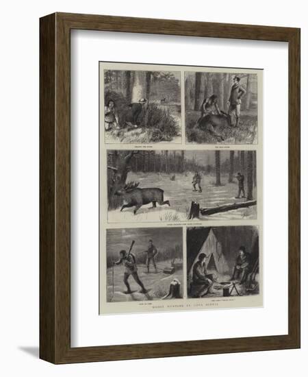 Moose Hunting in Nova Scotia-William Ralston-Framed Giclee Print