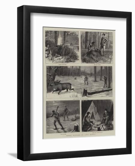 Moose Hunting in Nova Scotia-William Ralston-Framed Giclee Print