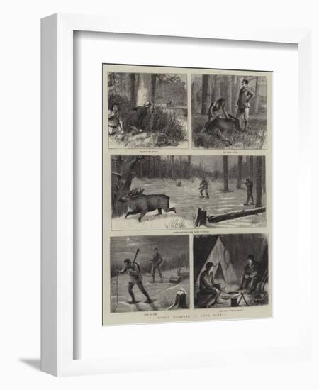 Moose Hunting in Nova Scotia-William Ralston-Framed Giclee Print
