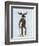 Moose in Suit Full-Fab Funky-Framed Art Print