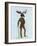 Moose in Suit Full-Fab Funky-Framed Art Print