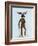 Moose in Suit Full-Fab Funky-Framed Art Print