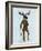 Moose in Suit Full-Fab Funky-Framed Art Print