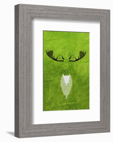 Moose - Jethro Wilson Contemporary Wildlife Print-Jethro Wilson-Framed Giclee Print