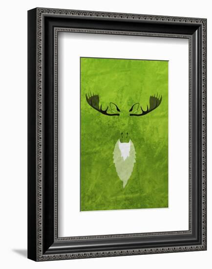 Moose - Jethro Wilson Contemporary Wildlife Print-Jethro Wilson-Framed Giclee Print