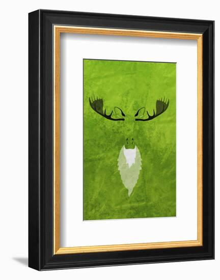 Moose - Jethro Wilson Contemporary Wildlife Print-Jethro Wilson-Framed Giclee Print