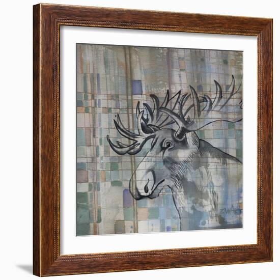 Moose, Just Moose-Zwart-Framed Giclee Print