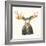 Moose on Cream-Kathy Ferguson-Framed Art Print