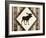 Moose Pattern Mate Horizontal-Jace Grey-Framed Art Print