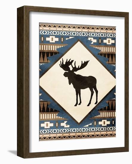 Moose Pattern-Jace Grey-Framed Art Print