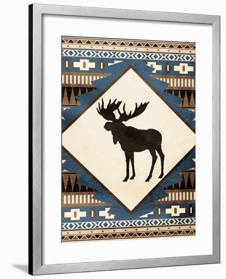 Moose Pattern-Jace Grey-Framed Art Print