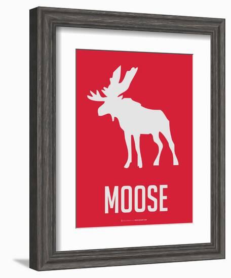 Moose Red-NaxArt-Framed Art Print