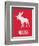 Moose Red-NaxArt-Framed Art Print