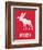 Moose Red-NaxArt-Framed Art Print
