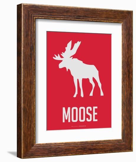 Moose Red-NaxArt-Framed Art Print