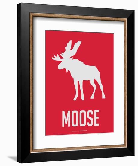 Moose Red-NaxArt-Framed Art Print