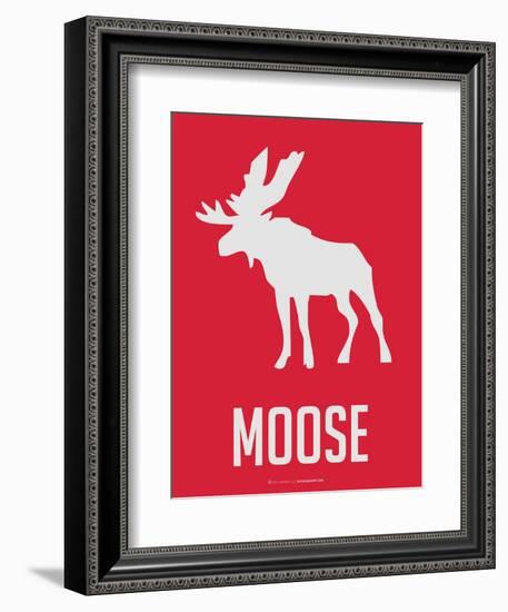 Moose Red-NaxArt-Framed Art Print