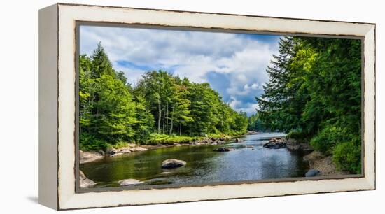 Moose River in the Adirondack Mountains, New York State, USA-null-Framed Stretched Canvas