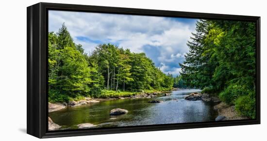 Moose River in the Adirondack Mountains, New York State, USA-null-Framed Stretched Canvas