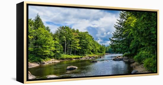 Moose River in the Adirondack Mountains, New York State, USA-null-Framed Stretched Canvas