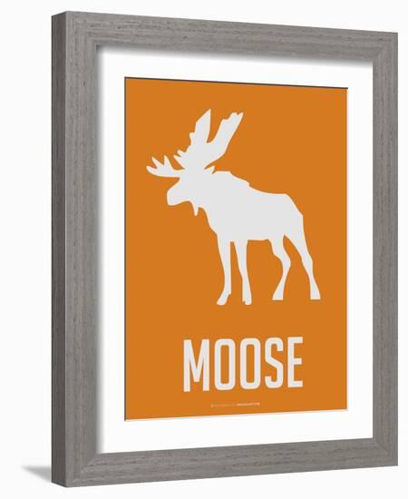 Moose White-NaxArt-Framed Art Print