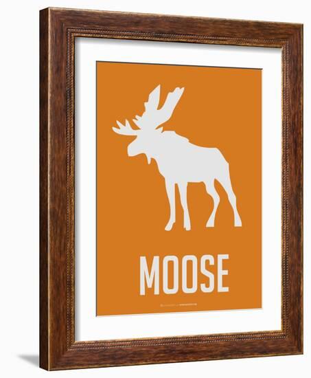 Moose White-NaxArt-Framed Art Print