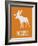 Moose White-NaxArt-Framed Art Print