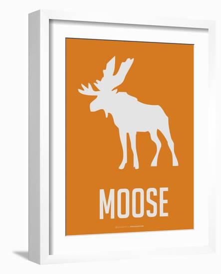 Moose White-NaxArt-Framed Art Print