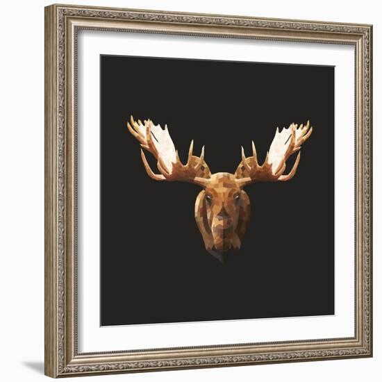 Moose-Lora Kroll-Framed Art Print