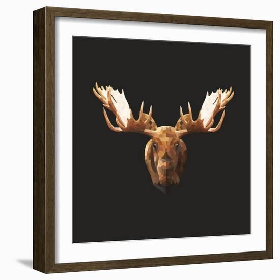 Moose-Lora Kroll-Framed Art Print