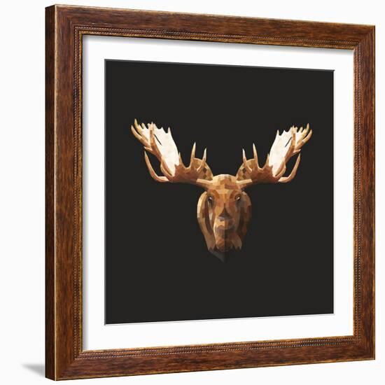 Moose-Lora Kroll-Framed Art Print