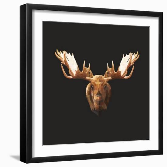 Moose-Lora Kroll-Framed Art Print