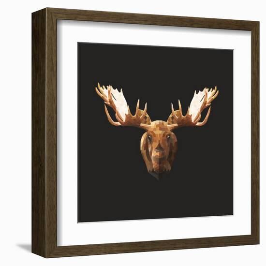 Moose-Lora Kroll-Framed Art Print