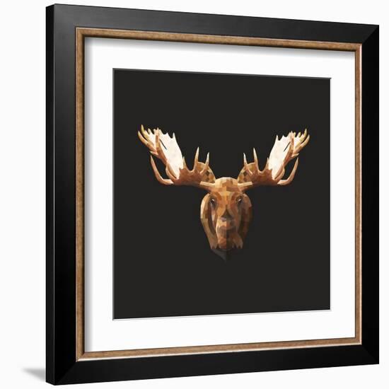 Moose-Lora Kroll-Framed Art Print