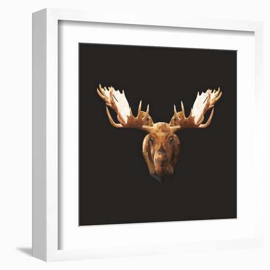 Moose-Lora Kroll-Framed Art Print