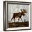 Moose-Carl Colburn-Framed Art Print