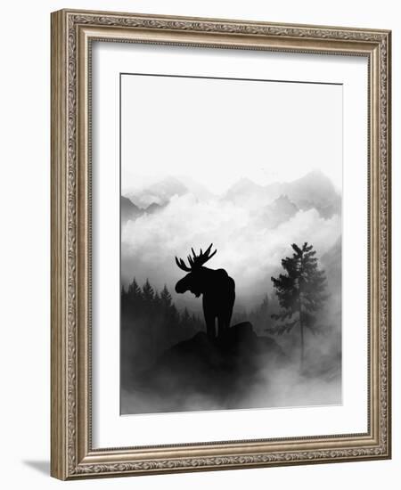 Moose-Gabriella Roberg-Framed Giclee Print