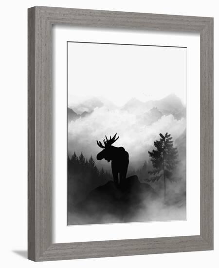 Moose-Gabriella Roberg-Framed Giclee Print