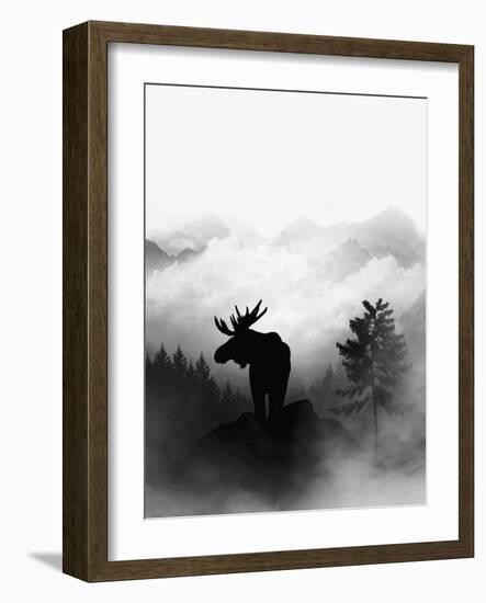 Moose-Gabriella Roberg-Framed Giclee Print