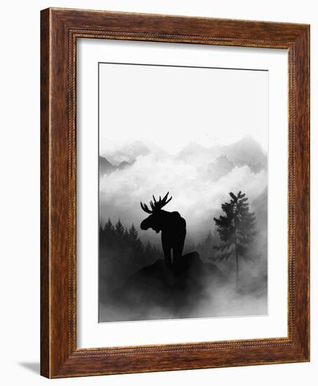 Moose-Gabriella Roberg-Framed Giclee Print