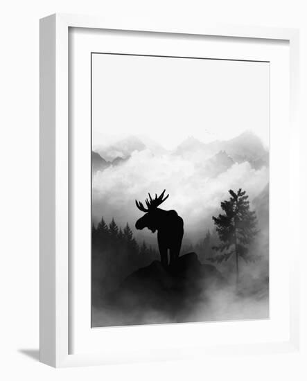 Moose-Gabriella Roberg-Framed Giclee Print