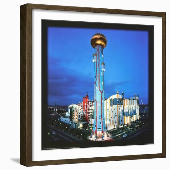 MOP Maishima Sludge Center, Osaka/Japan-Friedensreich Hundertwasser-Framed Art Print