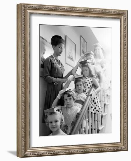 Moppets Charm School-Art Rickerby-Framed Photographic Print