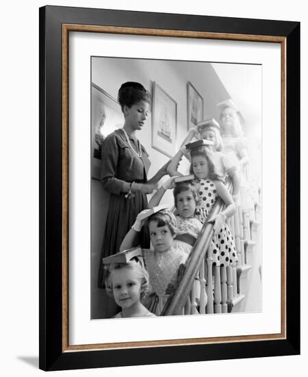 Moppets Charm School-Art Rickerby-Framed Photographic Print