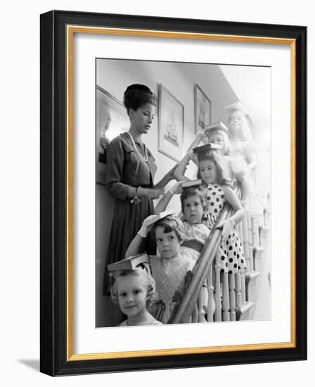 Moppets Charm School-Art Rickerby-Framed Photographic Print