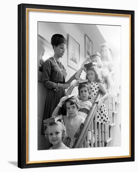 Moppets Charm School-Art Rickerby-Framed Photographic Print